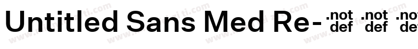 Untitled Sans Med Re字体转换